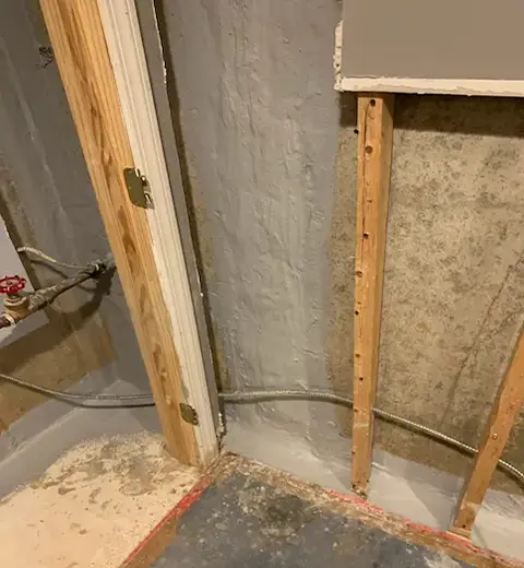 Waterproofing basement walls from inside Brentwood TN